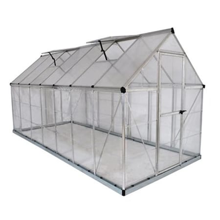 Palram Palram - Canopia HG5514 Hybrid Greenhouse - 6 x 14 ft. - Silver HG5514